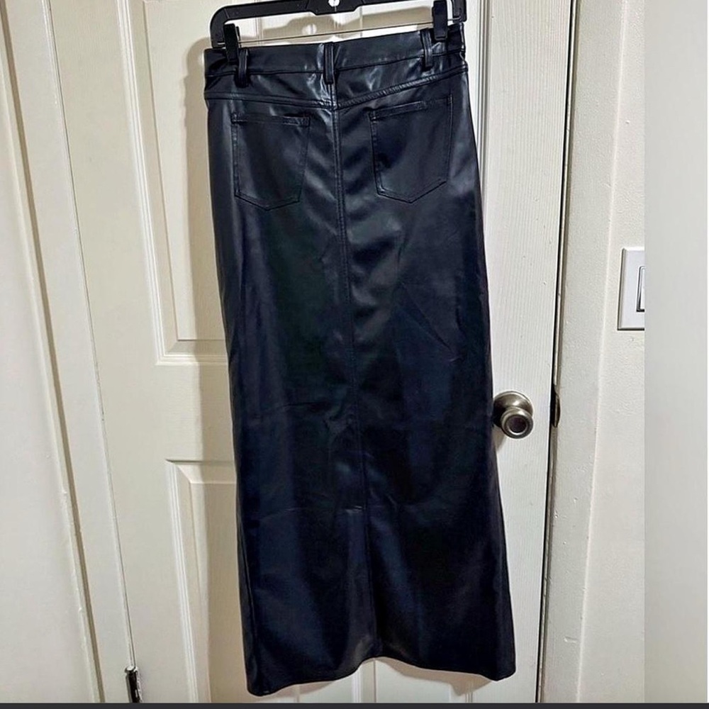 Superdown Alina Faux Leather Maxi Skirt - Black - Picture 3 of 4
